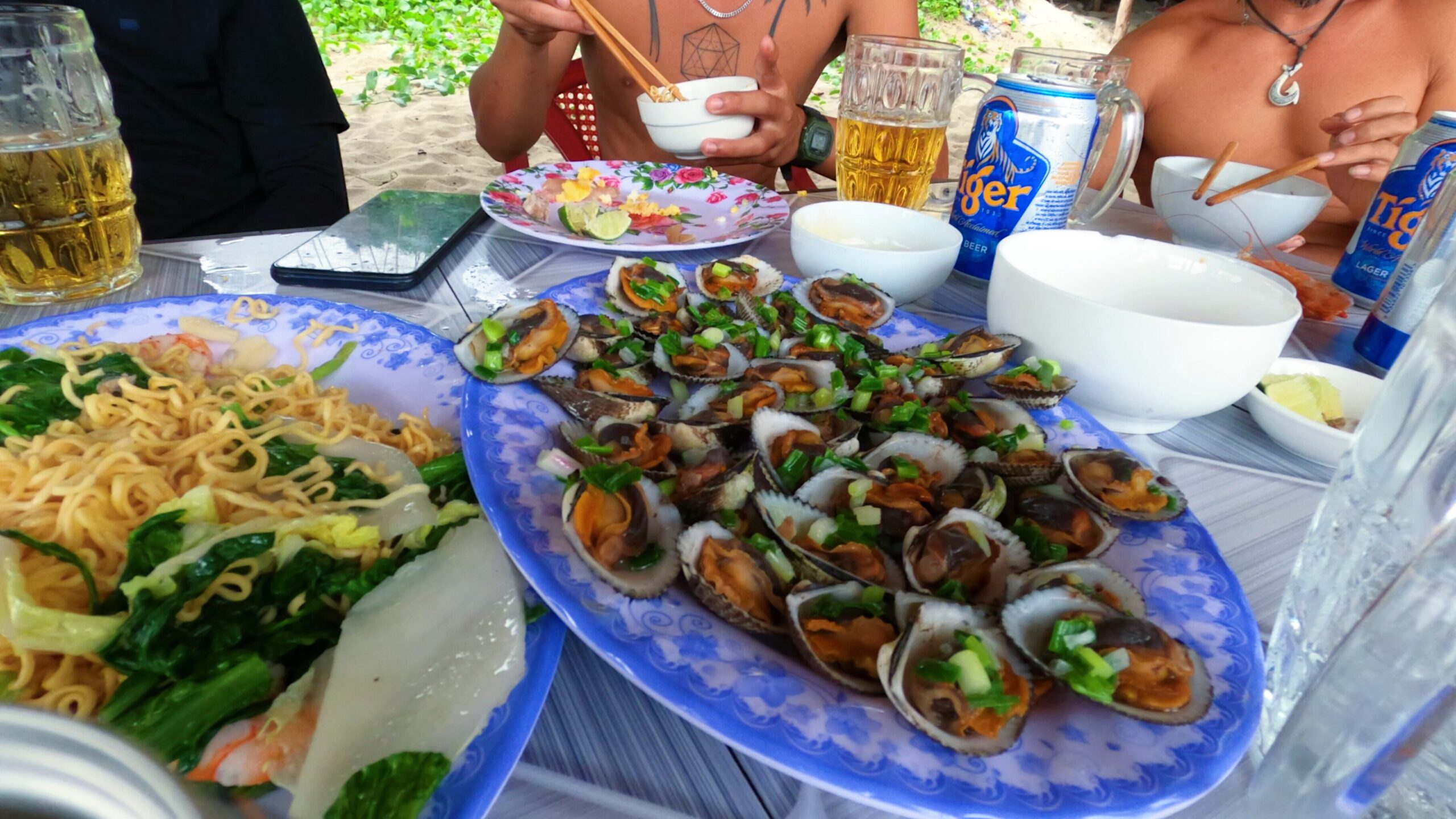 Sò lông nướng tại Bãi Dài Nha Trang