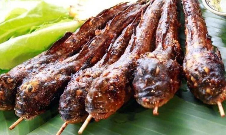 Cá thòi lòi nướng muối ớt