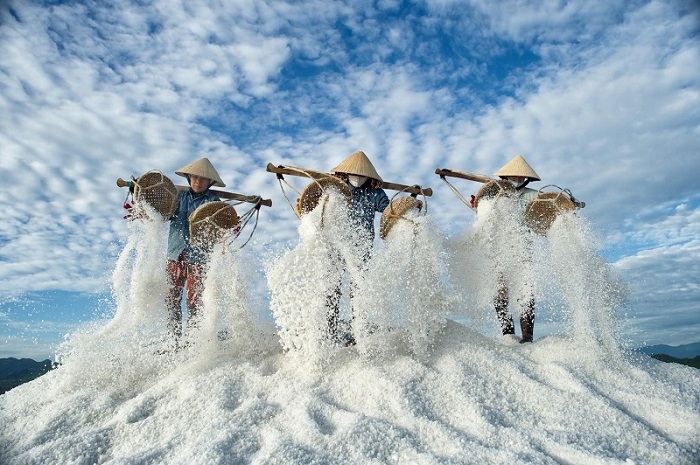 Đây là cánh đồng đã hình thành và duy trì thương hiệu muối Ninh Hòa nổi tiếng cả nước (Ảnh: Sưu tầm)