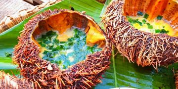 Cách chế biến Nhum Biển nướng mỡ hành thơm ngon béo ngậy hấp dẫn