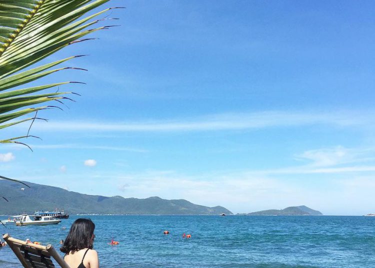 Vẻ đẹp yên bình của bãi Tranh. Hình: @minnguyet.dh
