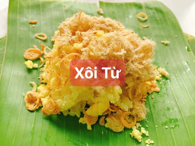 Một phần xôi xéo 20 ngàn của quán xôi Từ tại Nha Trang, truyền nhân của làng xôi Phú Thượng